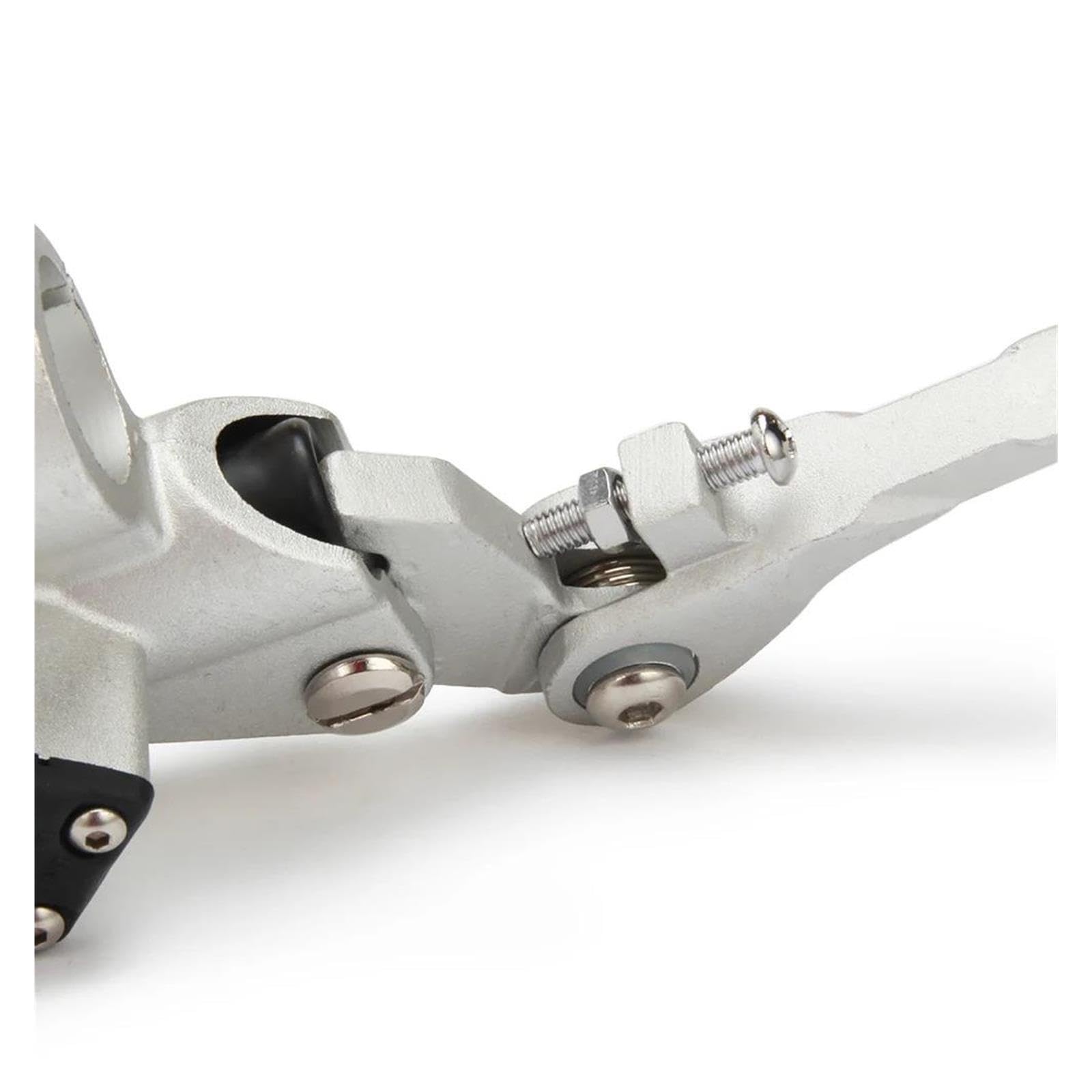 Accesorios para Motocicleta: Embrague Hidráulico De 1200 Mm con Palanca Plateada Y Cilindro Maestro para Motos Motocross Motor Vertical 125-250 CC(Silver)