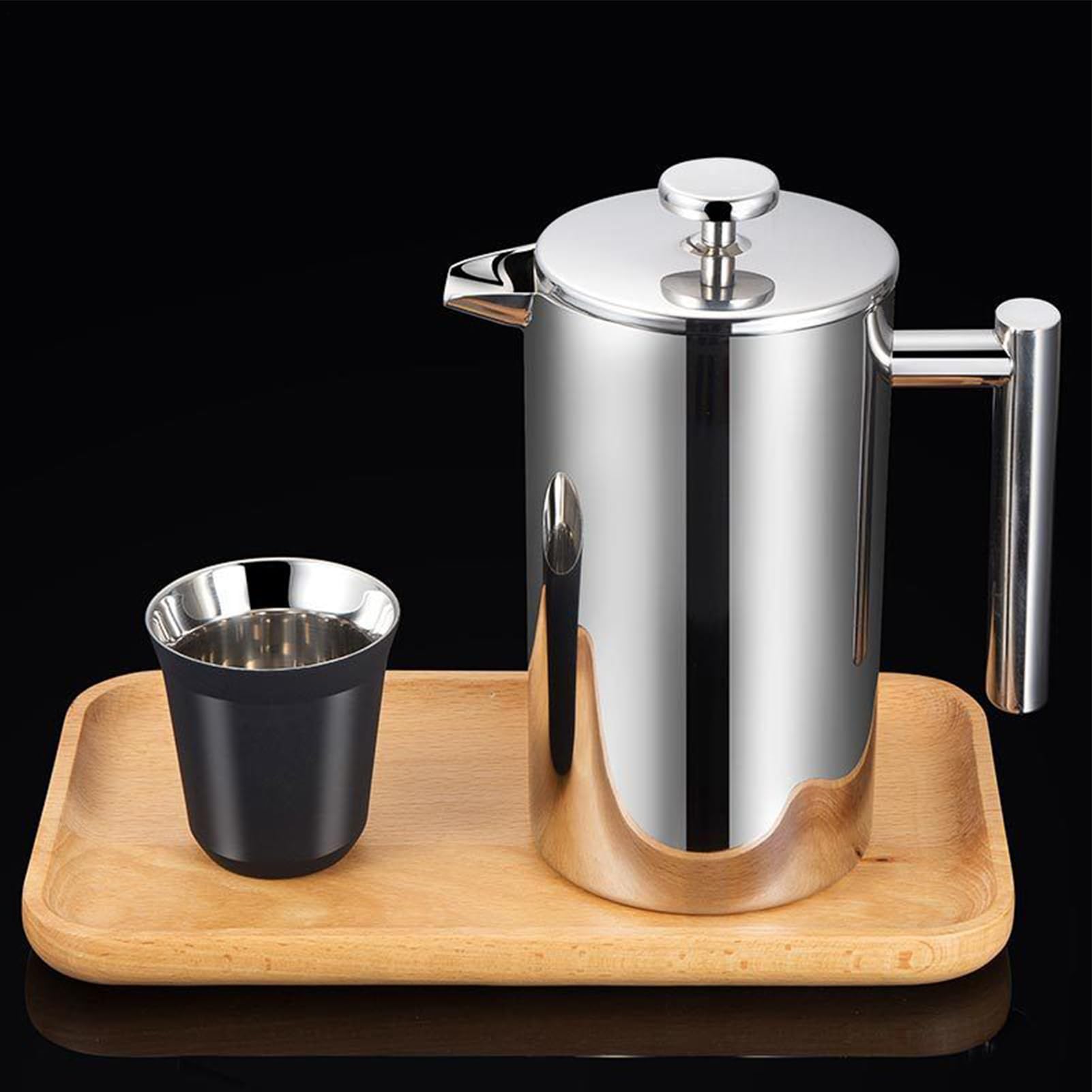 Pentola Per Infusione Del Tè A Pressa Facile da Pulire con di Filtraggio | Caffettiera A Pressione Per La Preparazione Del Caffè Per Uomini Donne Professionisti Appassionati Cucina Caffè Viaggio C