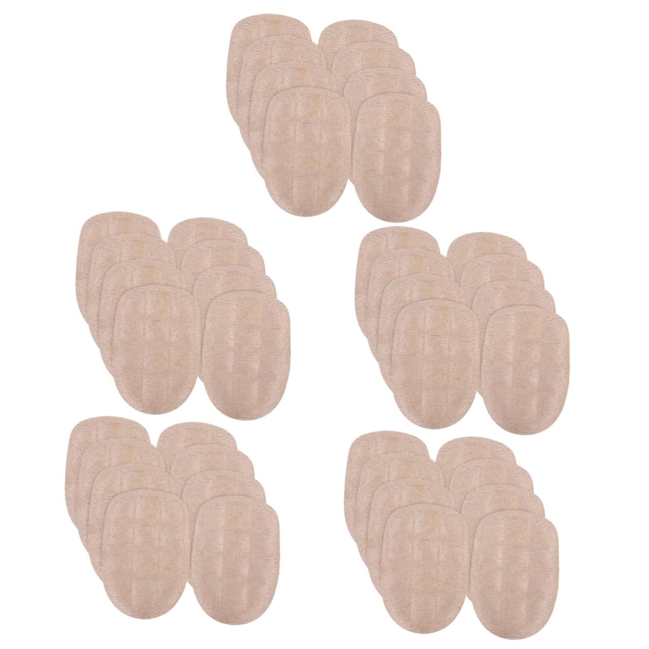 BESTYASH 5 Sätze Massage-einlegesohle Unterstützung Polsterung Ferseneinsätze Schuhe Atmungsaktiv Fersenpolster Für Turnschuhe Fersenkissen Absatzschützer Für Schuhe Gel Beige 4 Paare * 5