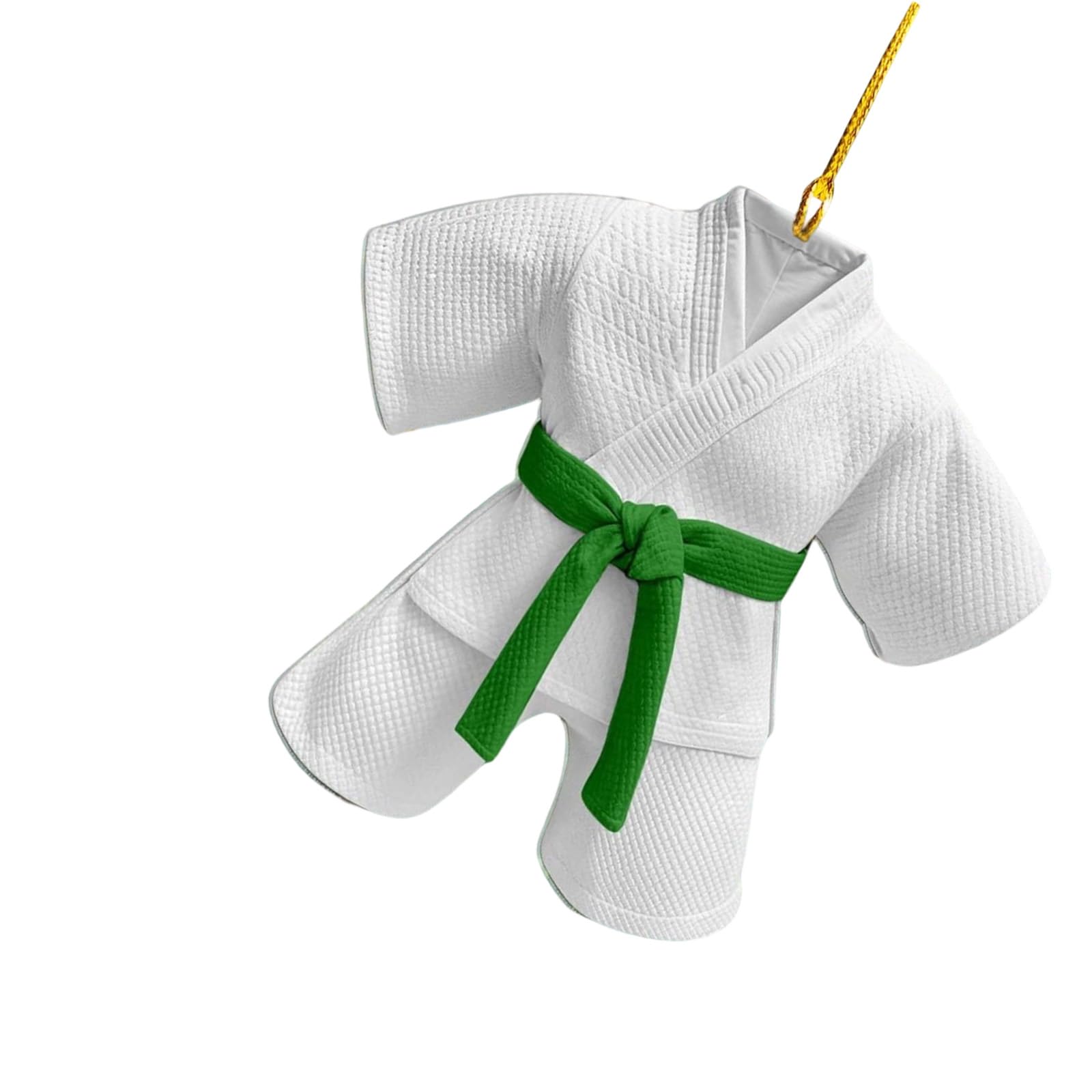 Rearview Mount Sports Theme 2D Flat Acrylic Ornament Charm Hanging Decoration Taekwondo Suit Pendant Decoration Safe Driving View Car Ornament