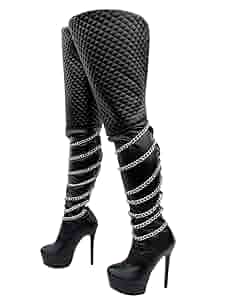靴 JUEMI Lattice Long Boots 61N0-IzAJ3L._SY300_QL30_.jpg