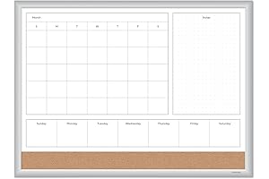 U Brands Magnetic Wall Calendar Organizer System