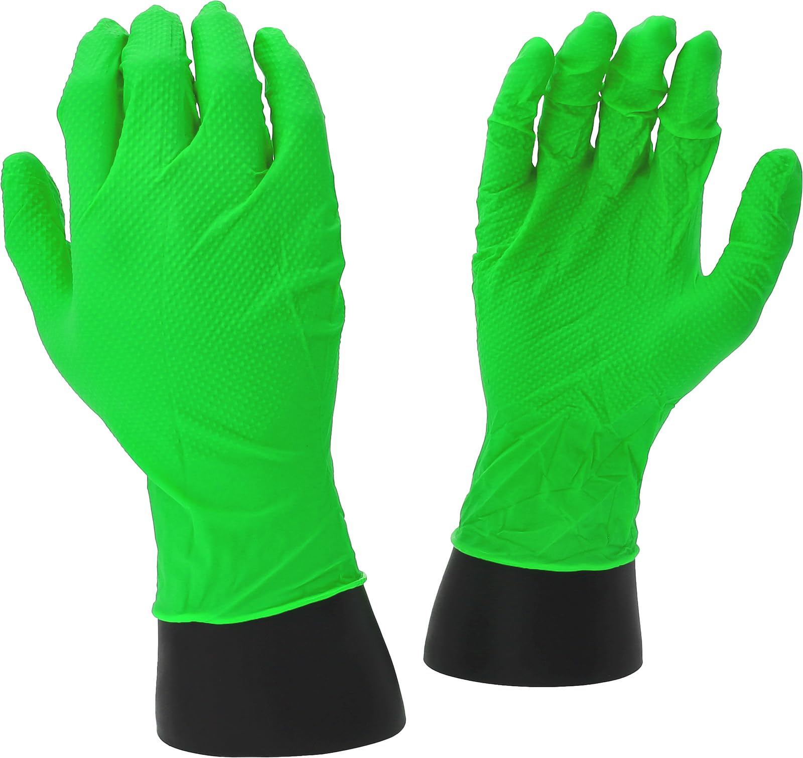 KS Tools 512.0462OP Competition - Guantes de nitrilo, M, caja de 10 x 50 unidades, color verde