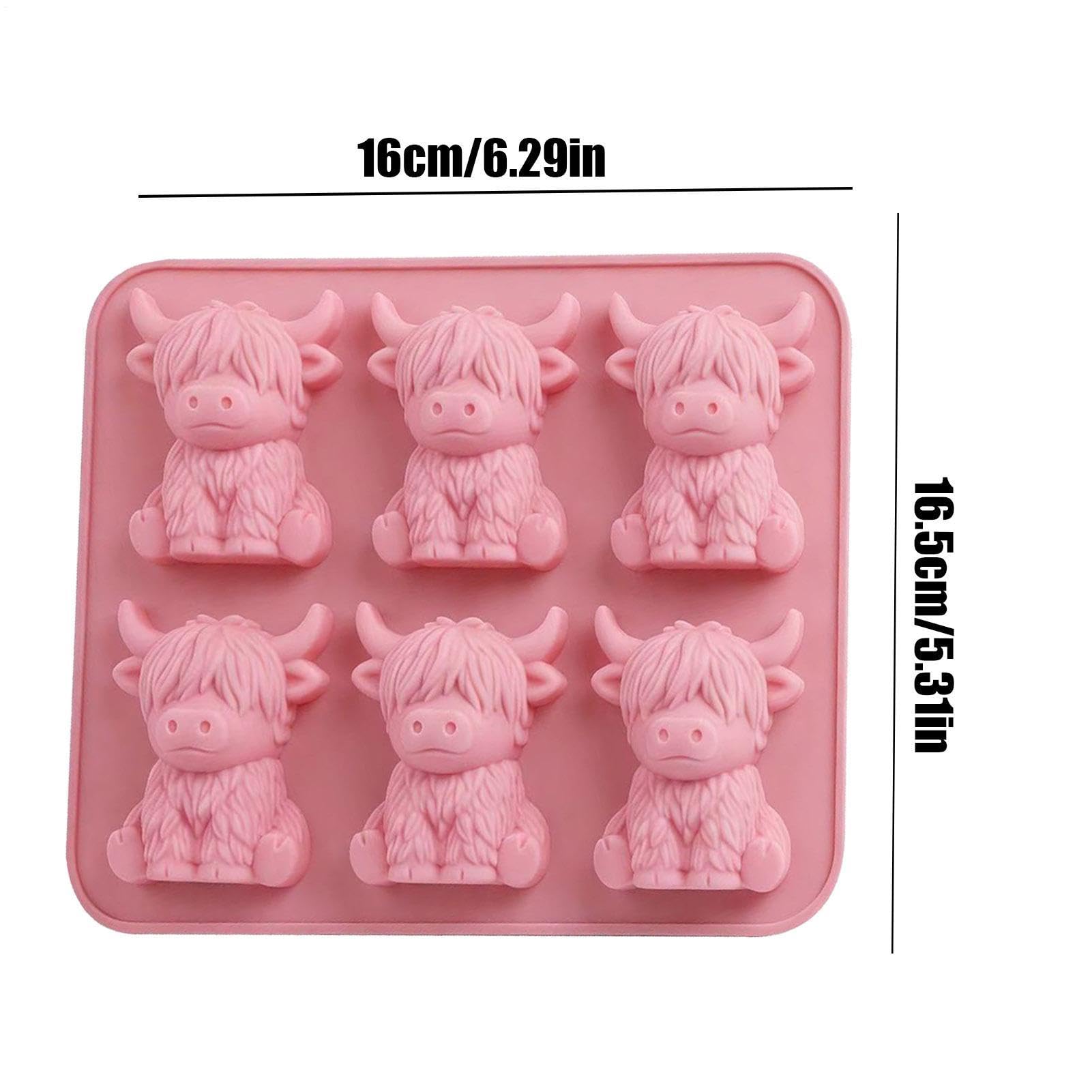 Stampo per cubetti di ghiaccio in silicone Stampo in silicone 6 cavità | Stampo Animato Cartoon per Whisky, Cocktail, Succo, Borse, Cucina, Feste, Bevande, Campeggio,