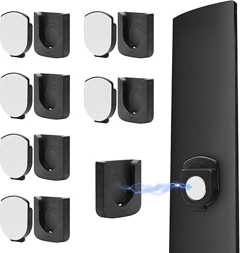 6 soportes magnéticos para control remoto, soporte adhesivo para control remoto, soporte de pared, diseño de ranura innovadora, organizador de