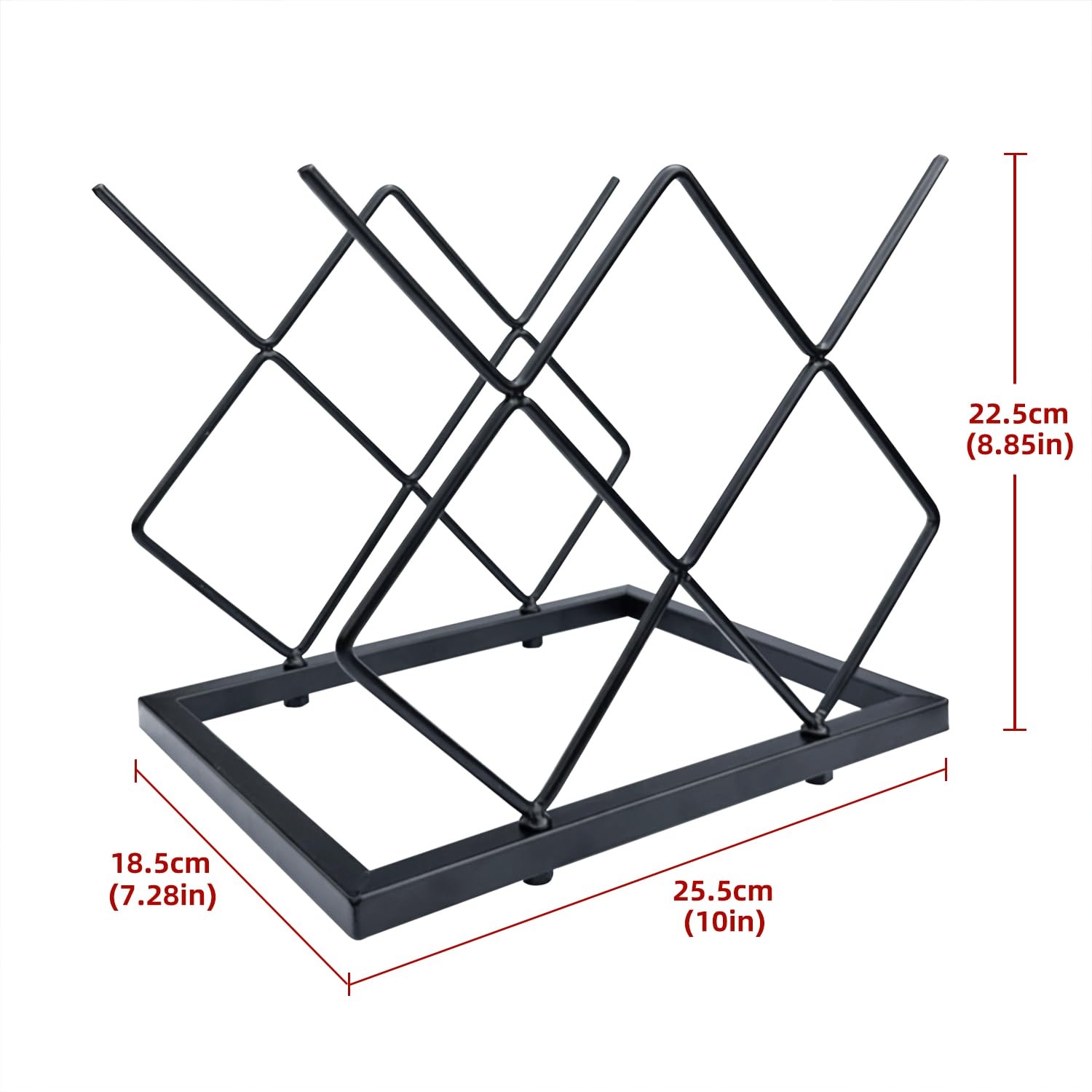 Estantes de vino pequeños para encimera (capacidad de 5 botellas), soporte de metal para botellas de vino, negro moderno para el hogar, cocina, bar, estante de vino de mesa para gabinete, 2