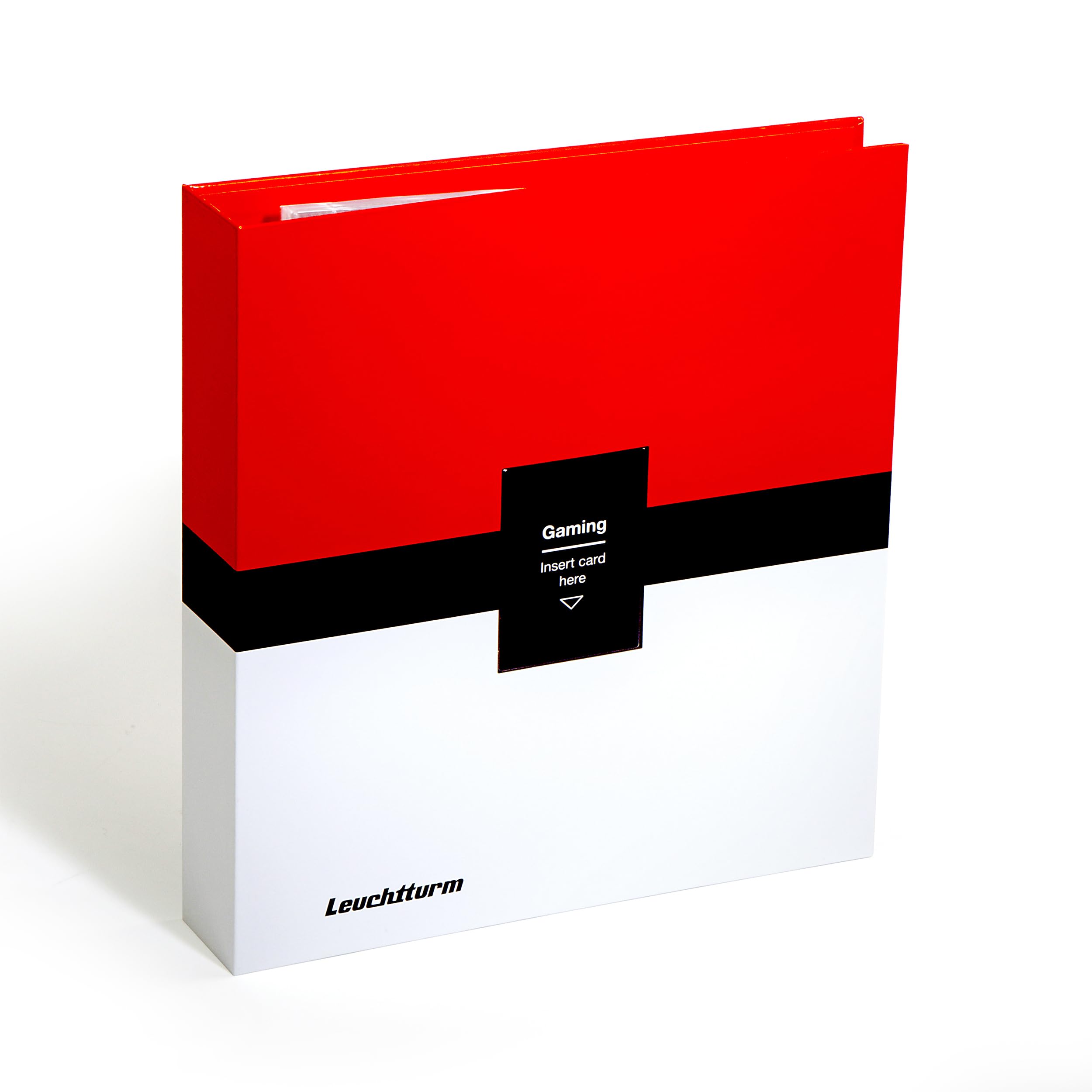 Amazon.com: LIGHTHOUSE- Trading Card Album PRO with Display Window -  Hardcover 3-Ring Binder with 30 Crystal Clear 3x3 Sheets for Trading Cards 