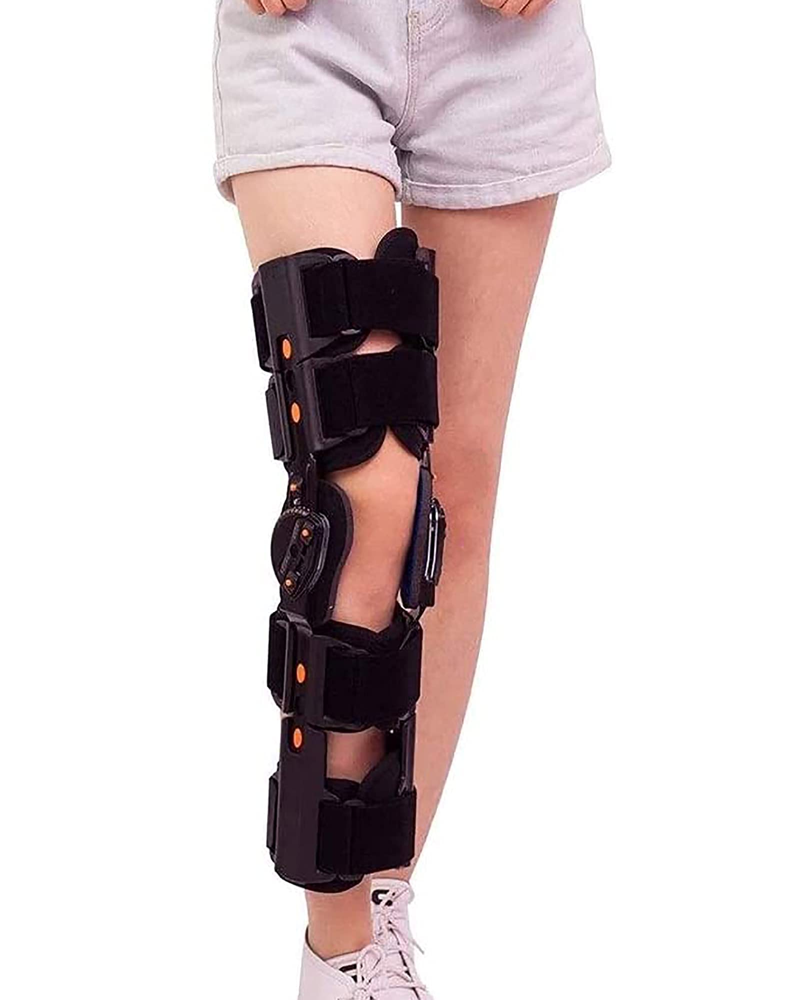 Rodillera Con Bisagra, Órtesis De Rodilla Ajustable, Rodillera Con Bisagra, Soporte De Rótula Abierto, Estabilizador, Soporte De Fijación De La Articulación De La Rodilla, Rodilleras De Rehabilitación