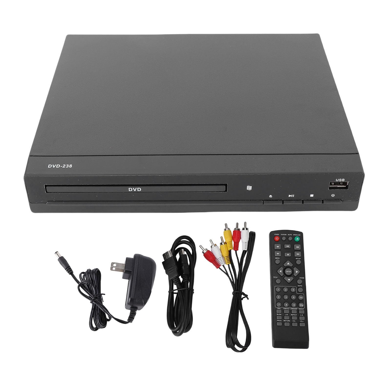 DVD Player 1080P Upscaling HD Multimedia Interface USB Port All Region CD DVD Player with Remote Control for
