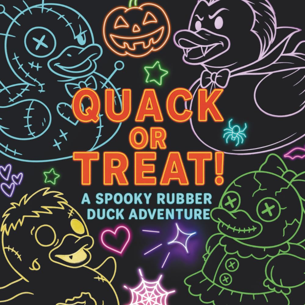 Quack or Treat: A Creepy-Cute Halloween Rubber Duck Coloring Adventure