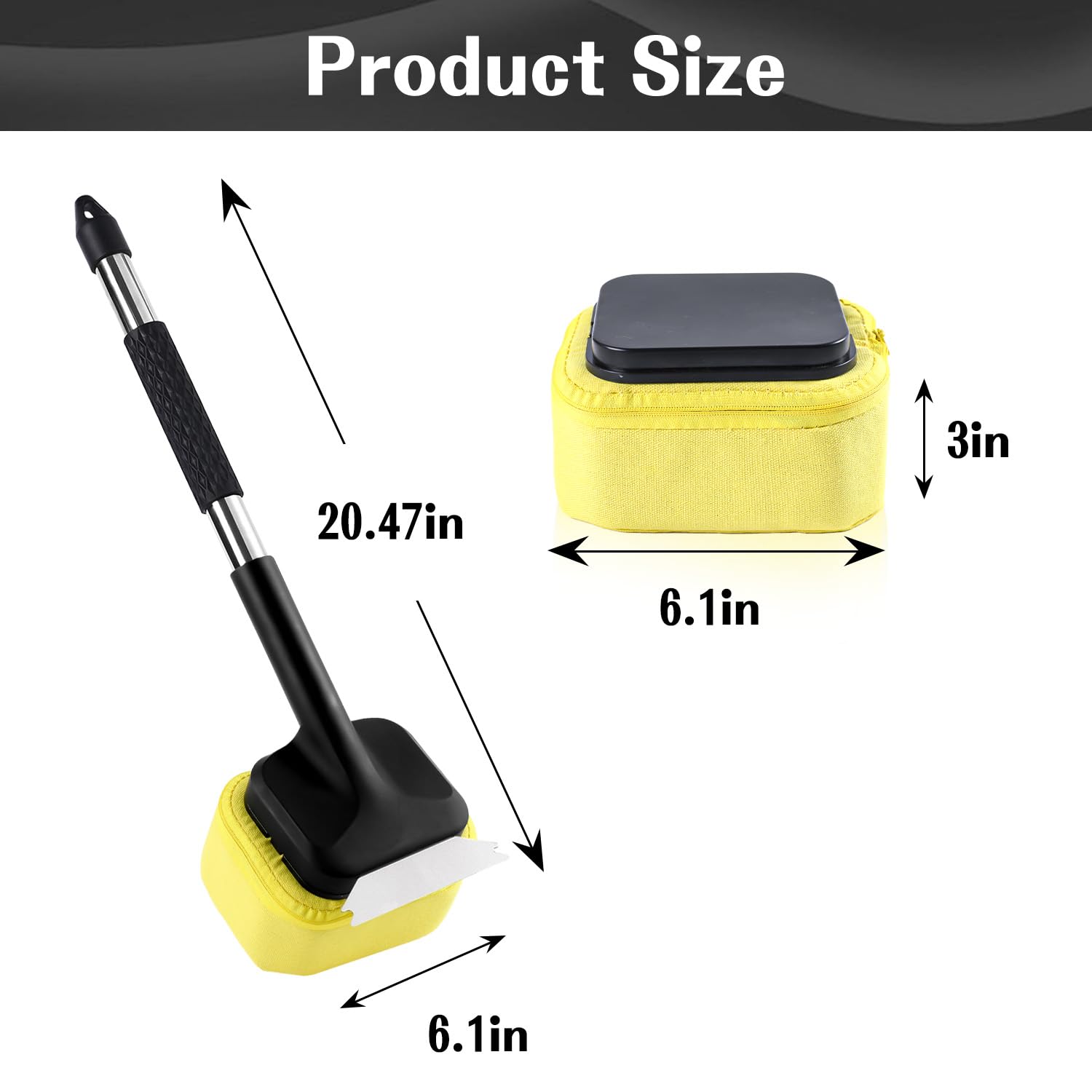 Cepillos para parrilla, dos juegos de 7,5 cm de grosor