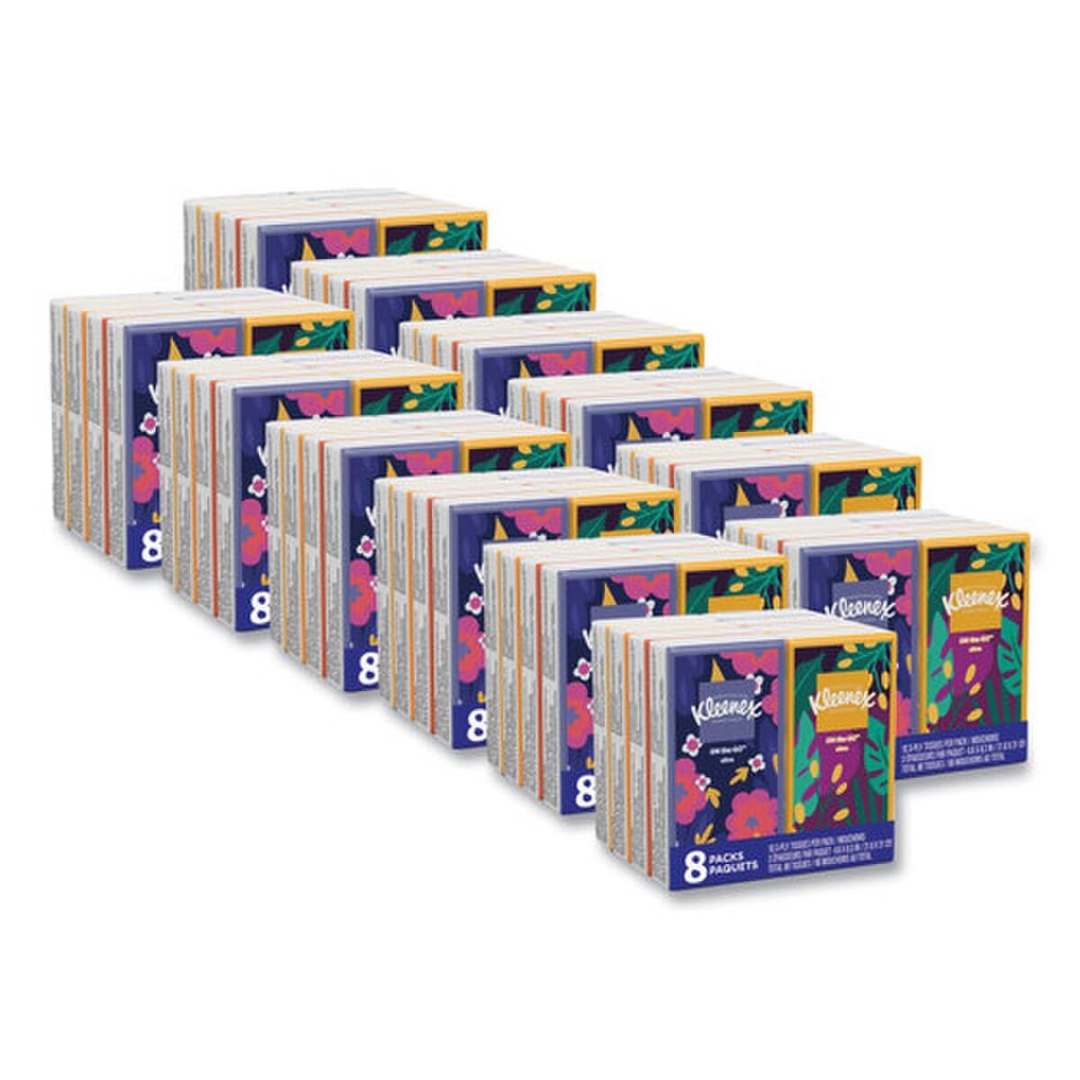 Kleenex KCC46651 On The Go Packs Facial Tissues 12 Pack Case