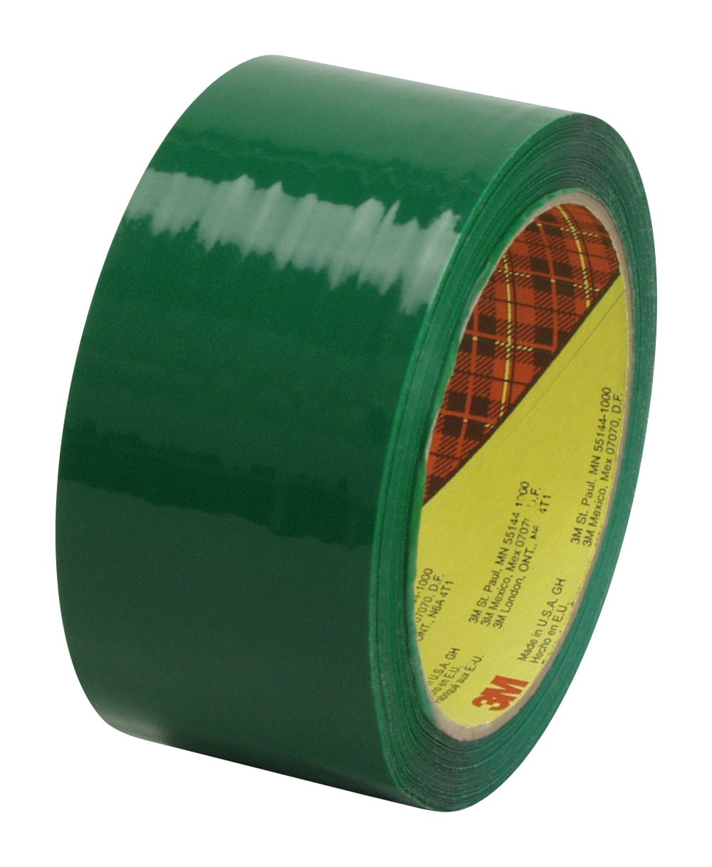 Scotch Box Sealing Tape 373 Green, 48 mm x 50 m, High Performance, Conveniently Packaged