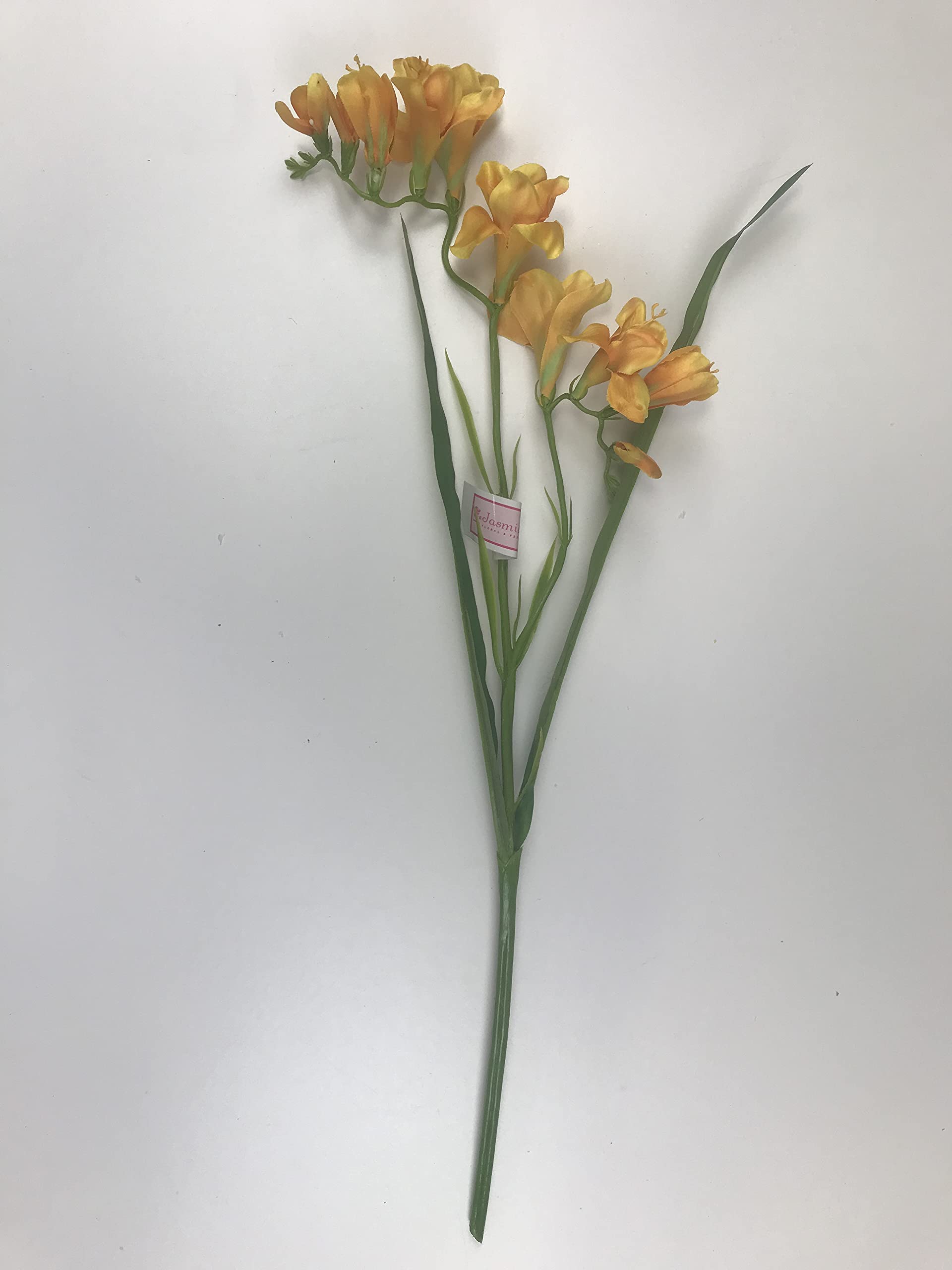 Jasmine Yellow Artificial Freesia Spray 56 Cm - Flowers