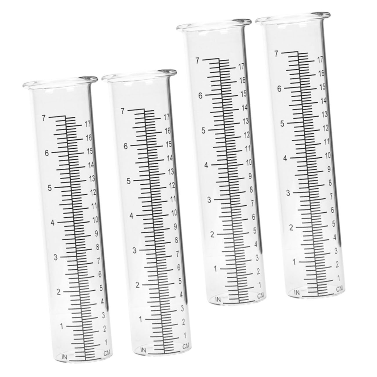 BESTonZON 8stücke Transparente Regenmesser Tragbares Regenmessgerät Für Garten Und Niederschlagsmessung Präzise Und Einfach Abzulesen