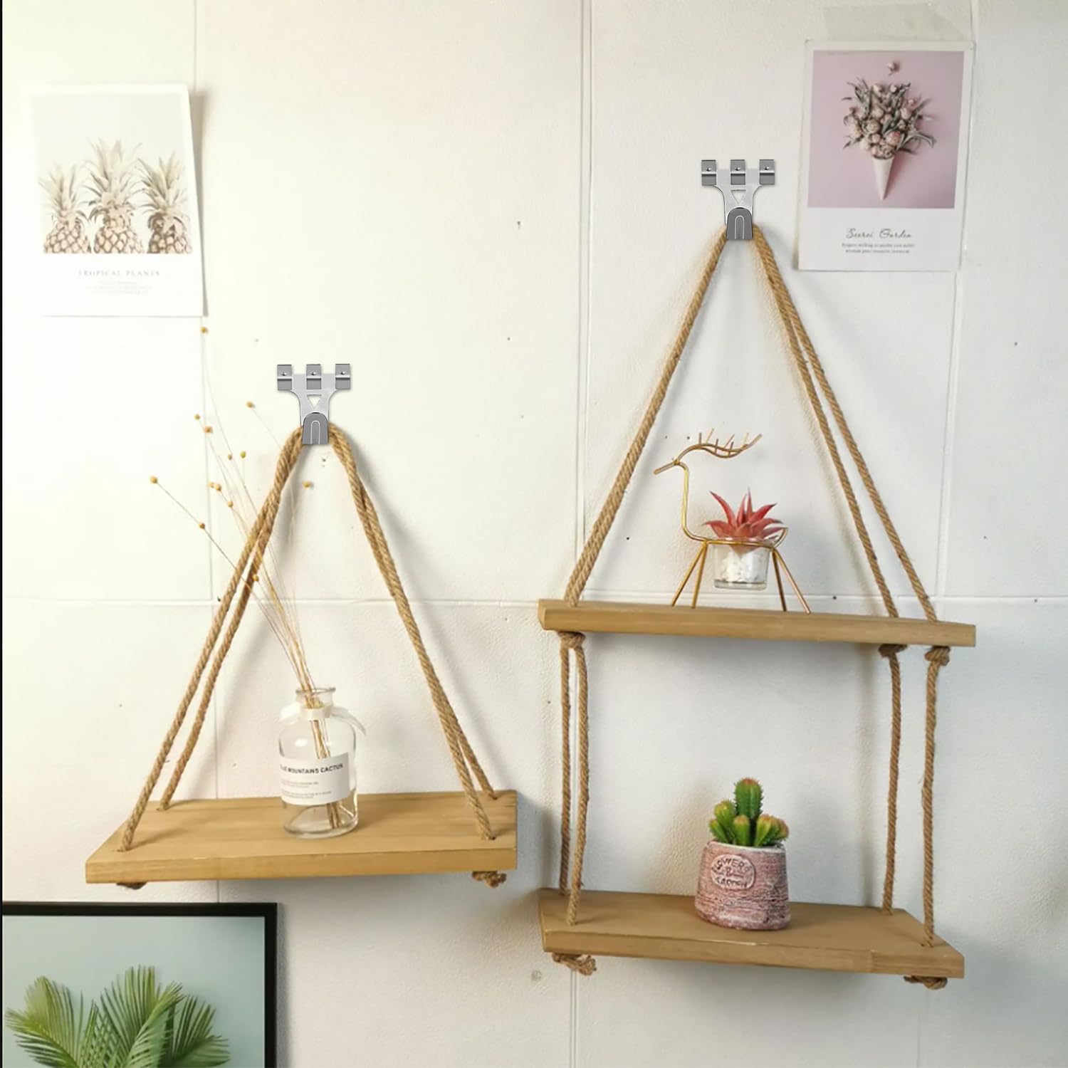 Kit 220 Ganci Per Appendere Quadri - Ferro E Acciaio, Per Legno E Cartongesso, Con Chiodi, Viti E Anelli