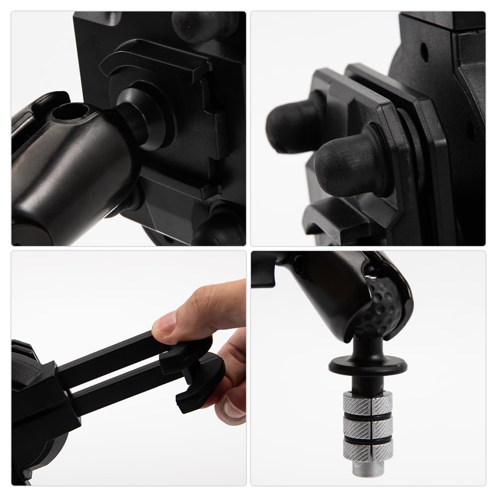 Porta cellulare per moto Supporto GPS per smartphone da 4'' - 7'' Adatto a tutte le moto con fori da 12mm-24mm Per R1 R6 F5 CBR650F VFR1200 Vfr800 GSX-R750 (C)