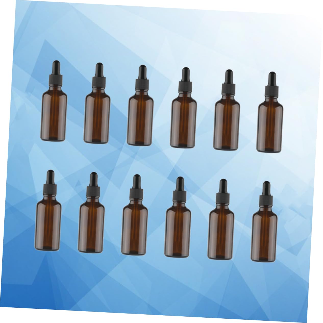 Healeved 12 Stück 30 Ml Braunglas Tropfflaschen für Ätherische Öle Nachfüllbar Silikonpipette Transparent Reiseaccessoires Wiederverwendbar