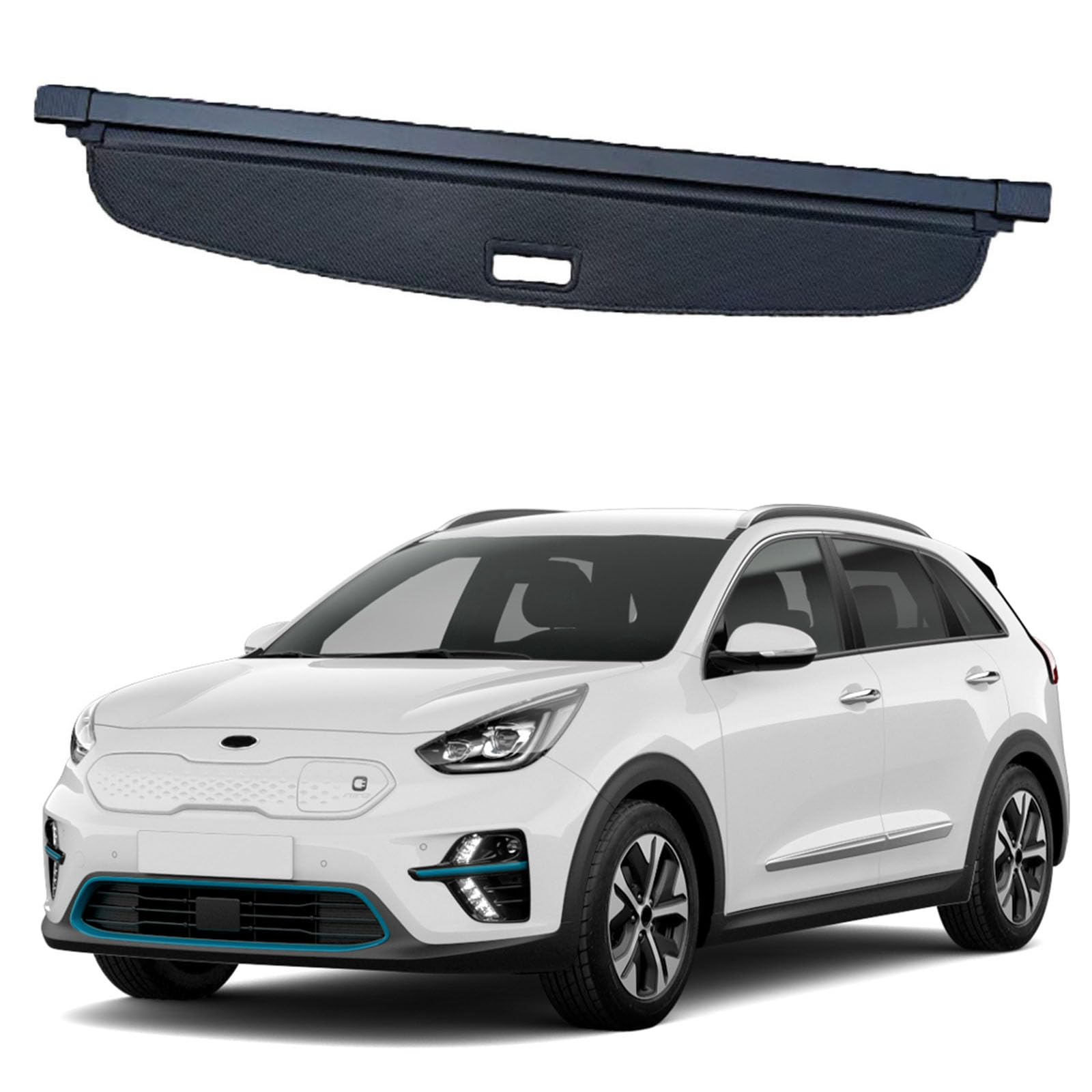 SXLGDW Car Retractable Rear Trunk Parcel Shelf,Compatible with KIA Niro 2017-2023,Car parts