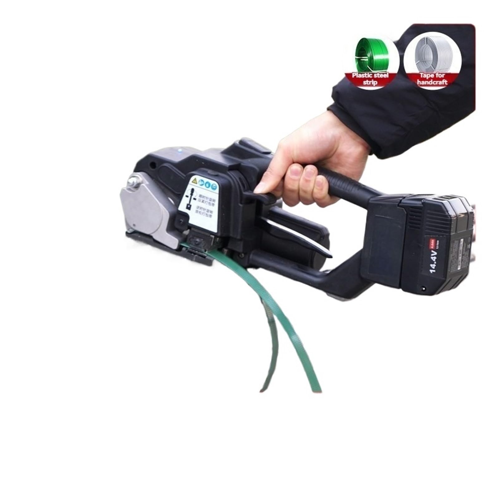 JVDDI Portable Electric Baler V3 Strapping Machine For 7-19mm PET/PP Hot Melt With Packing Tools(2 batteries)
