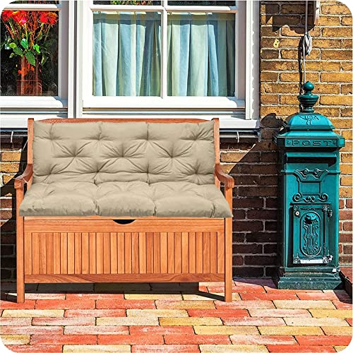 Coussin de siège haut de gamme imperméable pour banc de jardin - 4