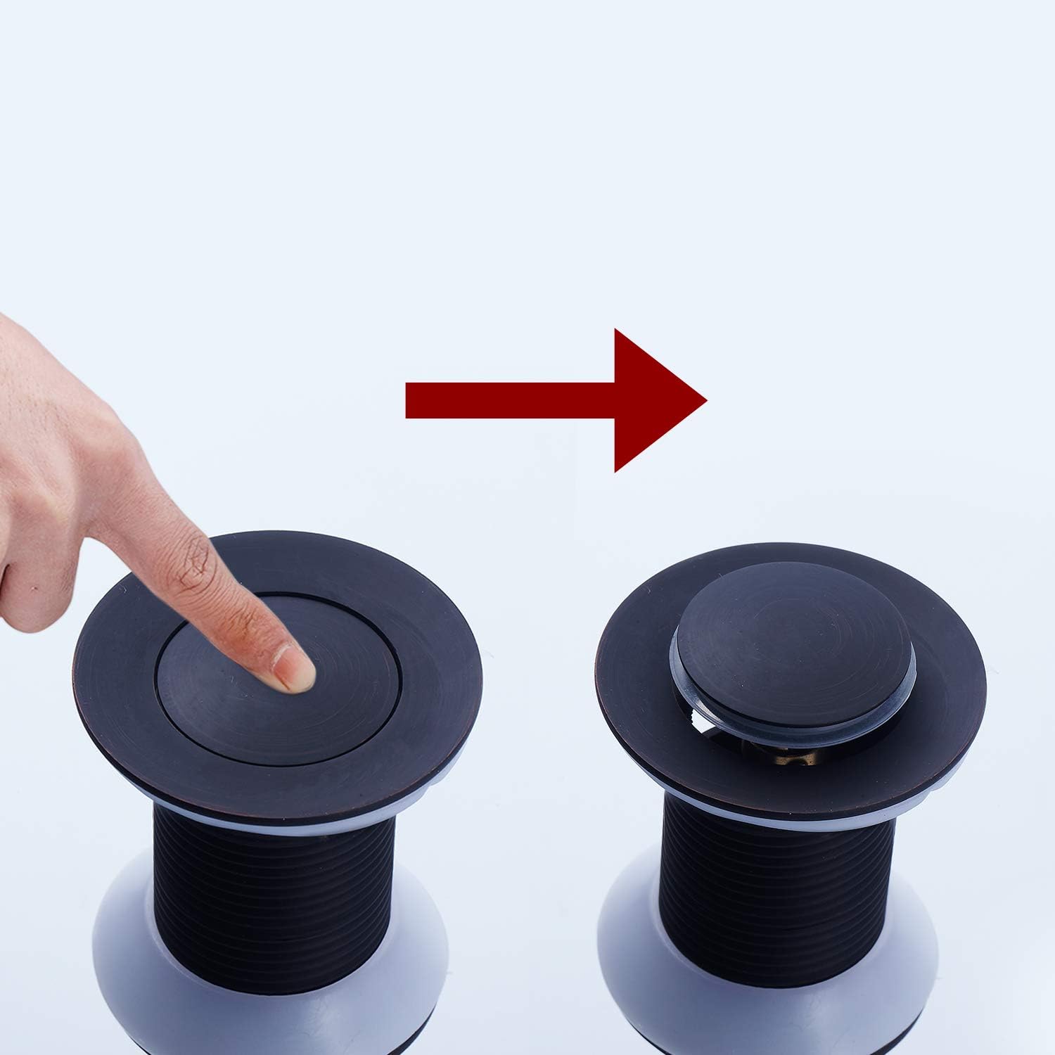 Pop Up Drain Stopper without Overflow Oil Rubbed Bronze Bathroom Sink Faucet Pop Up Stopper Vessel Vanity Sink Small Pop Up Drain Accessories