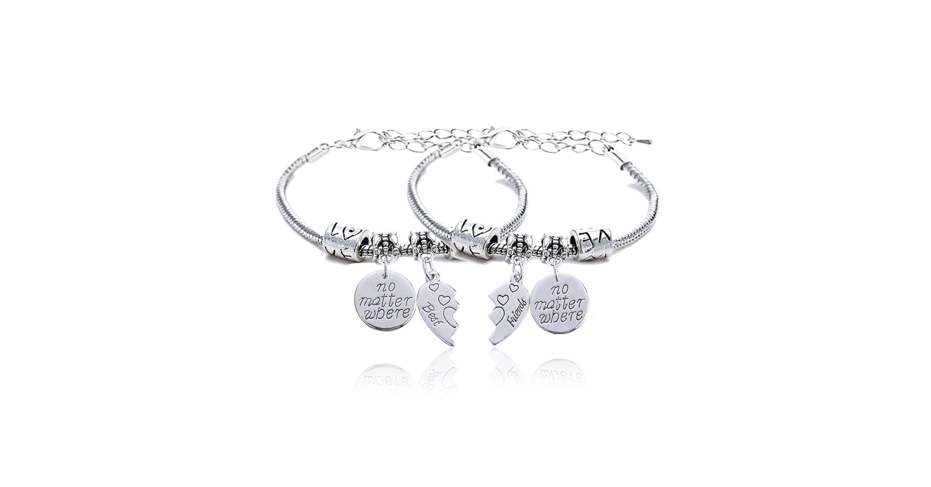 Amazon.com: lauhonmin 2pcs BBF Best Friends No Matter Where