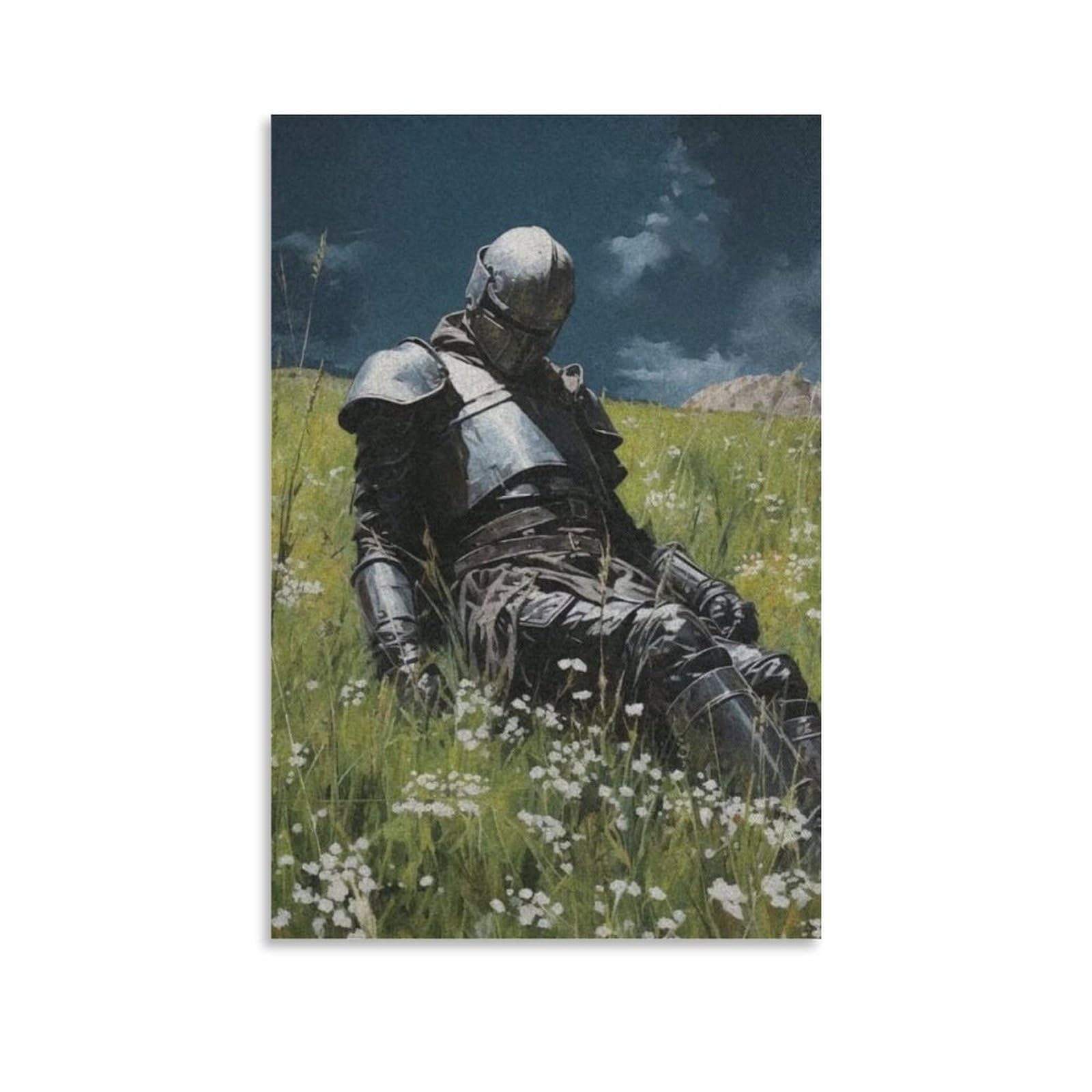 GeRRiT Fascinating ArtKnights Dark Fantasy Art Concept Art Characters Canvas Art Poster And Wall Art Picture Print Modern Family Bedroom Decor Posters 16x24inch(40x60cm), Unframe-style