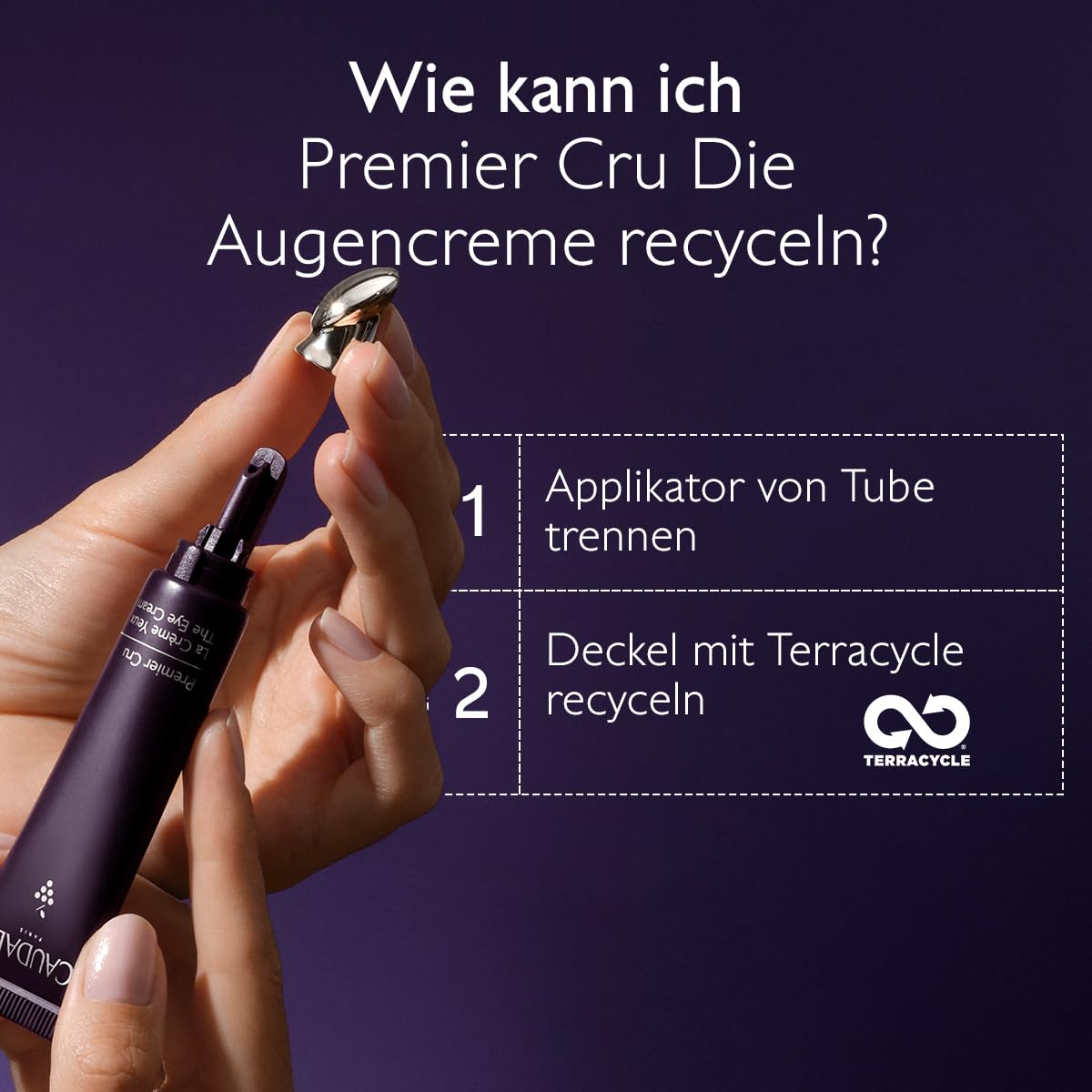 Caudalie Premier Cru Die Augencreme mit Hyaluronsäure & Natürlicher aufpolsternder Füllstoff - 15ml