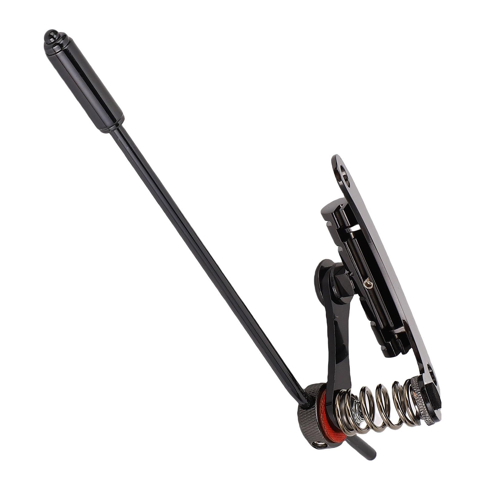 Barra de tope de puente de guitarra Barra de tope de puente de trémolo de aleación de zinc de repuesto para guitarra eléctrica Les Trem II Les Paul SG Color negro con brazo de