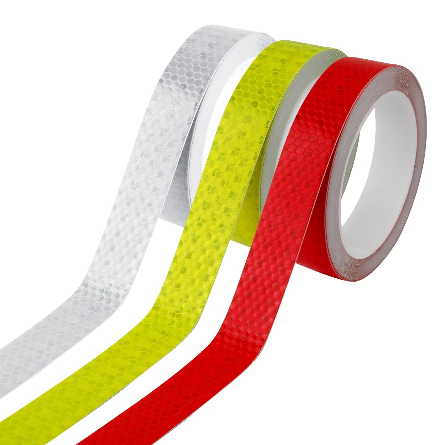 PEUTIER 3 Rolls Reflective Tapes, Outdoor Waterproof Reflective Warning
