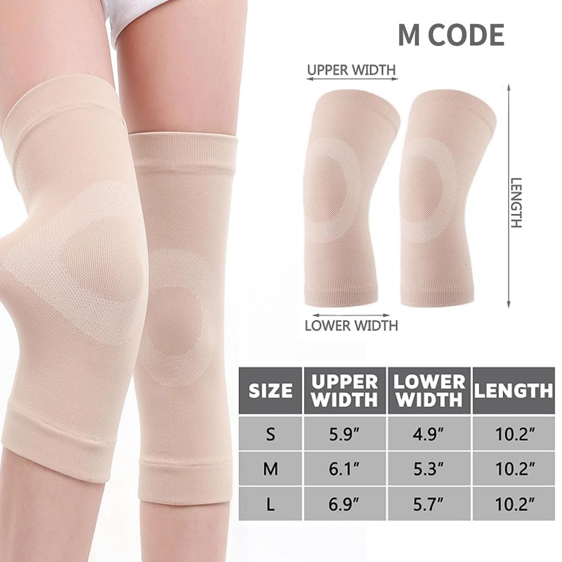 Dito Ginocchiere da Basket UltraSottili Traspiranti Antitraccia Unisex (M)