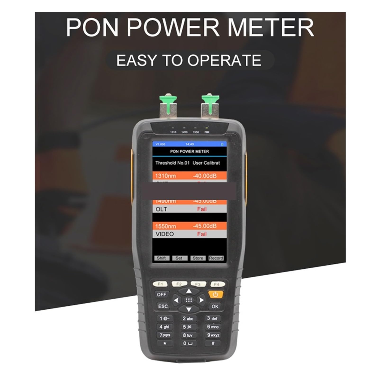 OTDR, Probador De Potencia PON, Probador De Fibra, Probador De Terminales De Red Óptica, Recargable De Alta Precisión, TM70B, TM70B-OV1,Almacenamiento de archivos(TM70B-OV1)