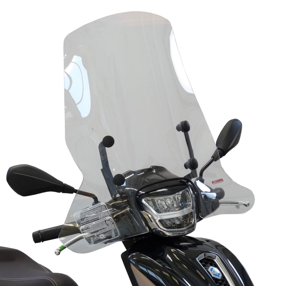 FABBRI parabrezza moto trasparente TOP ALTO compatibile con PIAGGIO MEDLEY 125 2020-2023 e per MEDLEY 150 2020-2023