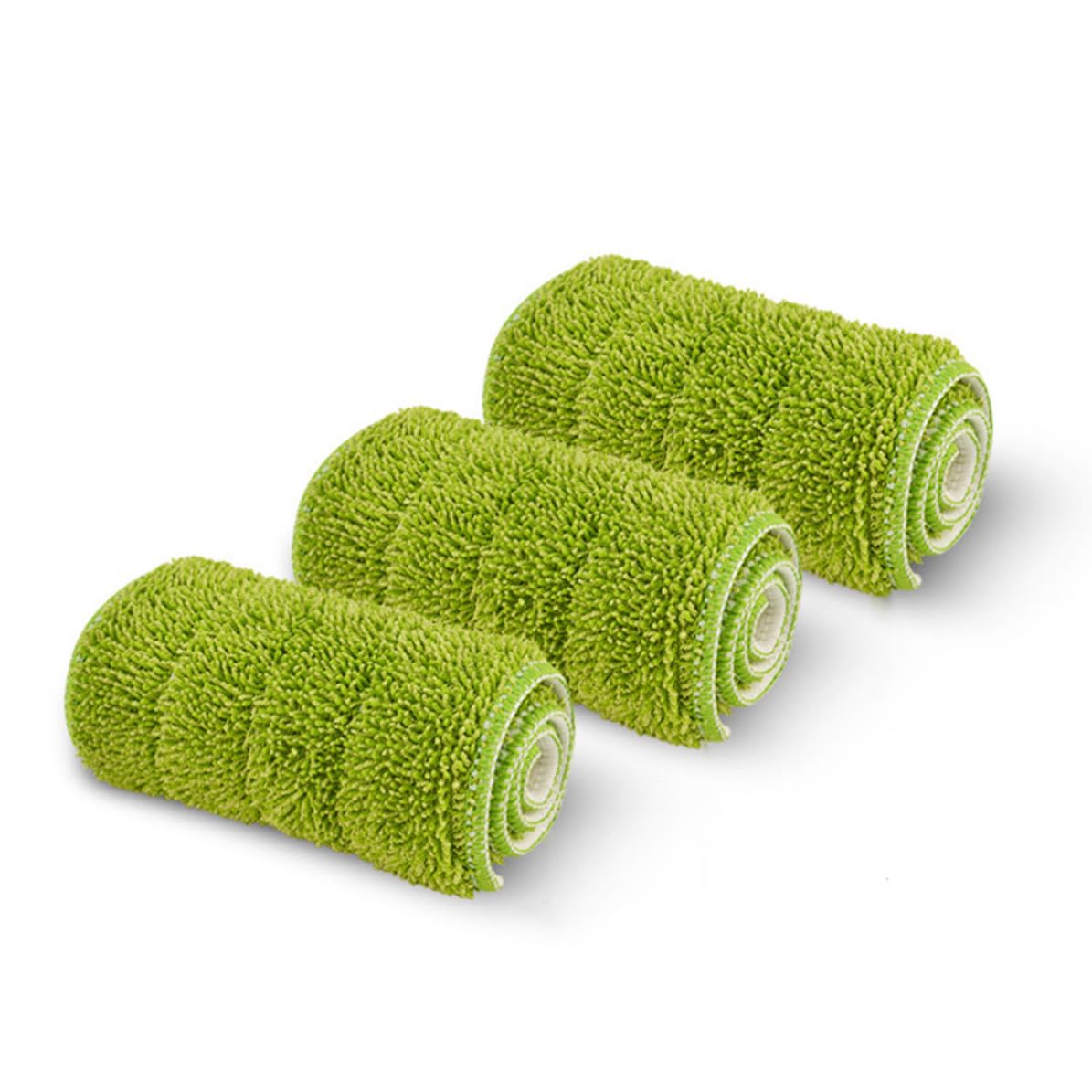 Trapeador Giratorio de Microfibra Reutilizable con 3 Paños Lavables para Limpieza de Pisos de Madera y Azulejos en Oficina o Hogar