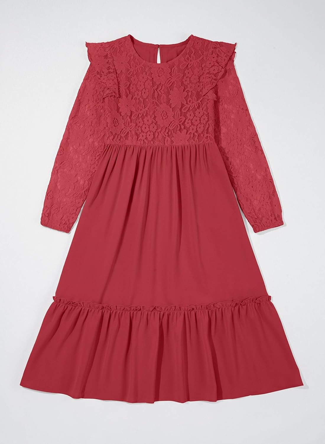 blibean Tween Girls 2025 Long Sleeve Dresses Kids Fall Formal Dress Size 6-15 Years - Image 8