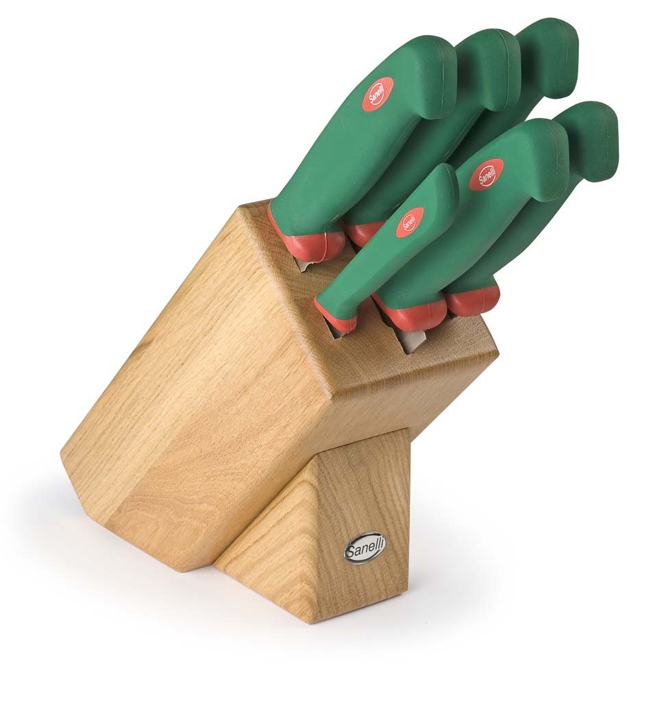 Sanelli, Ceppo base 6 pz. Premana Professional, legno Rovere