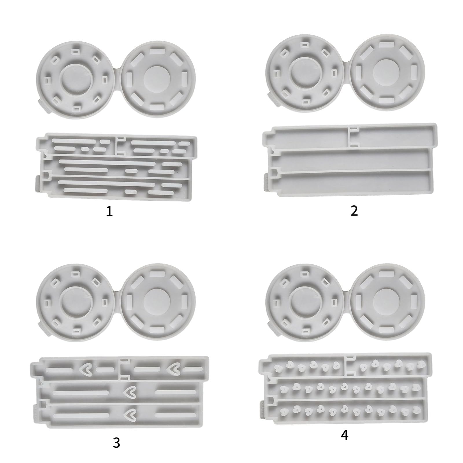 Moules en silicone artisanaux pour époxy, moule créatif en silicone pour résine, ornements et décorations en forme de lumière, cadeau créatif