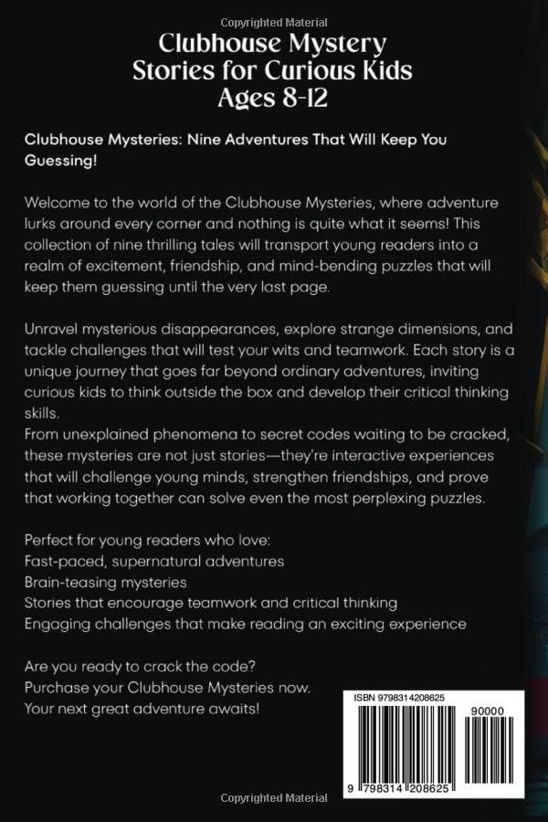 Clubhouse Mystery Stories for Curious Kids Ages 8-12: A Collection of 9 Fun, Adventure Detective Stories to Foster Teamwork, Friendship & Critical Thinking (Clubhouse Series) - Image 2