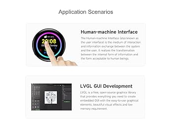 Waveshare ESP32-S3 1.46inch Round Display Development Board, 412×412