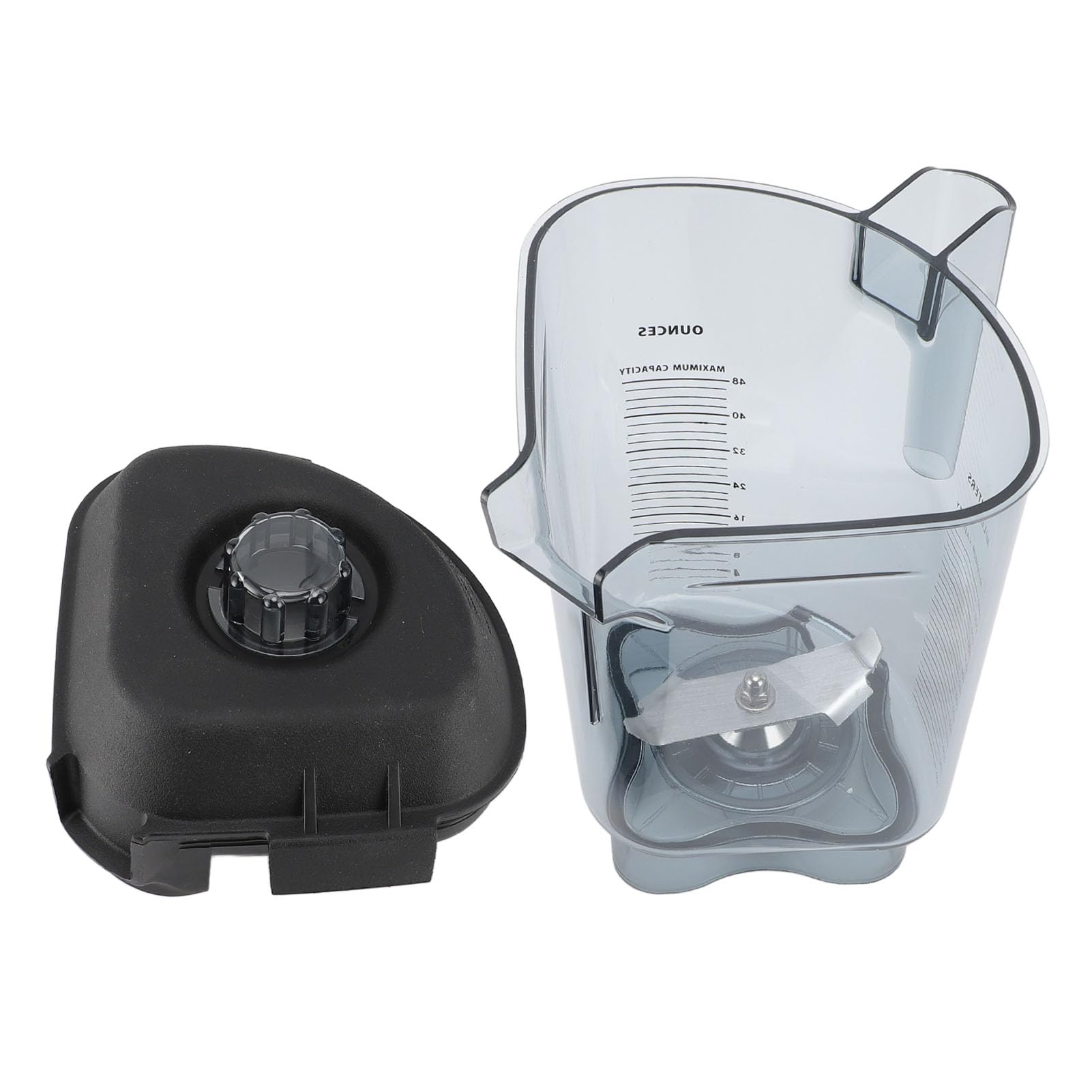 Fabater Pichet Mélangeur pour Touch and Go/pour Blending Station Advance/pour The Quiet One Blender, Récipient de Mélangeur en Pot de 48 Oz avec Lames en Acier Inoxydable, Accessoires de
