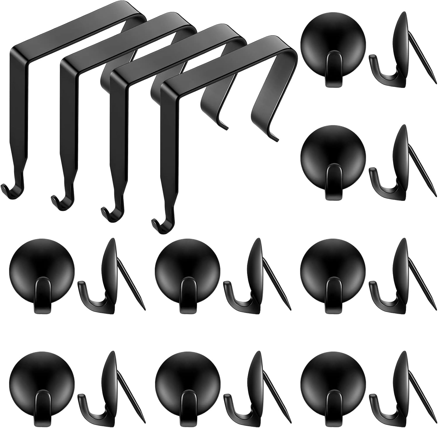 Amylove 20 Pcs Cubicle Hooks Including 4 Pcs Cubicle
