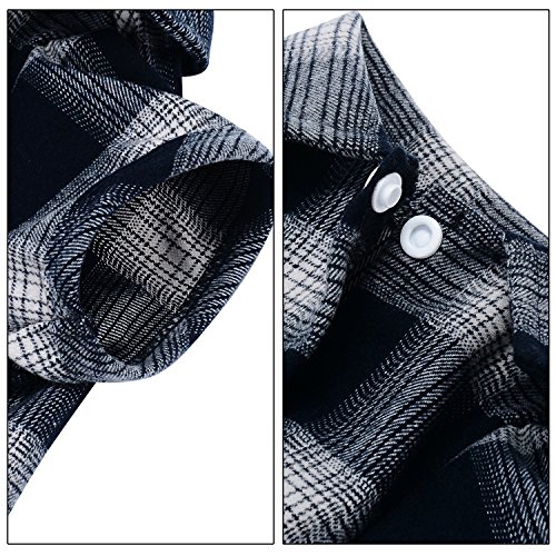 Koneseve Dog Shirt, Pet Plaid Clothes Shirt T-Shirt Sweater Matching Breathable For Small Medium Large Dog Cat Puppy Adorable Casual Cozy Halloween Thanksgiving Christmas Costumes (Blue; 4Xl) #TOP4