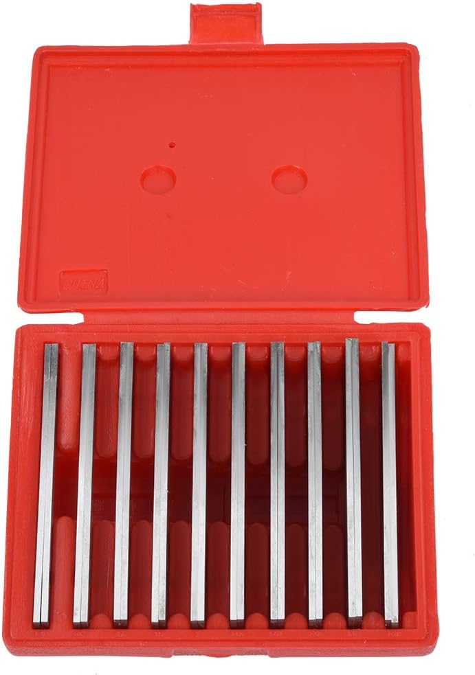 10 Pairs Steel Parallel Blocks Adjustable 0.0005 Accuracy 1/8inch Steel Parallel Set for Leveling Adjustment of Milling and Grinding Machines, Forming Machines, Planers, Rigs