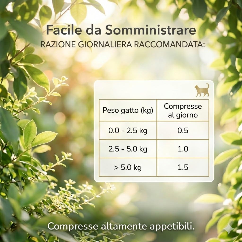 ABIOMAXX Senior Cat – Favorisce il benessere quotidiano del gatto anziano – (60 compresse)