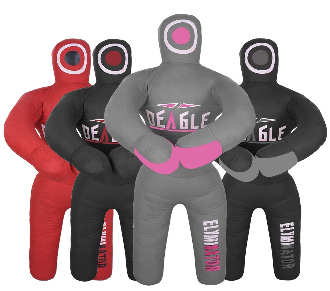 Deagle Eliminator 4 FT Kids MMA Wrestling BJJ Training Grappling Submission Dummy (Black/Pink, 4FT)