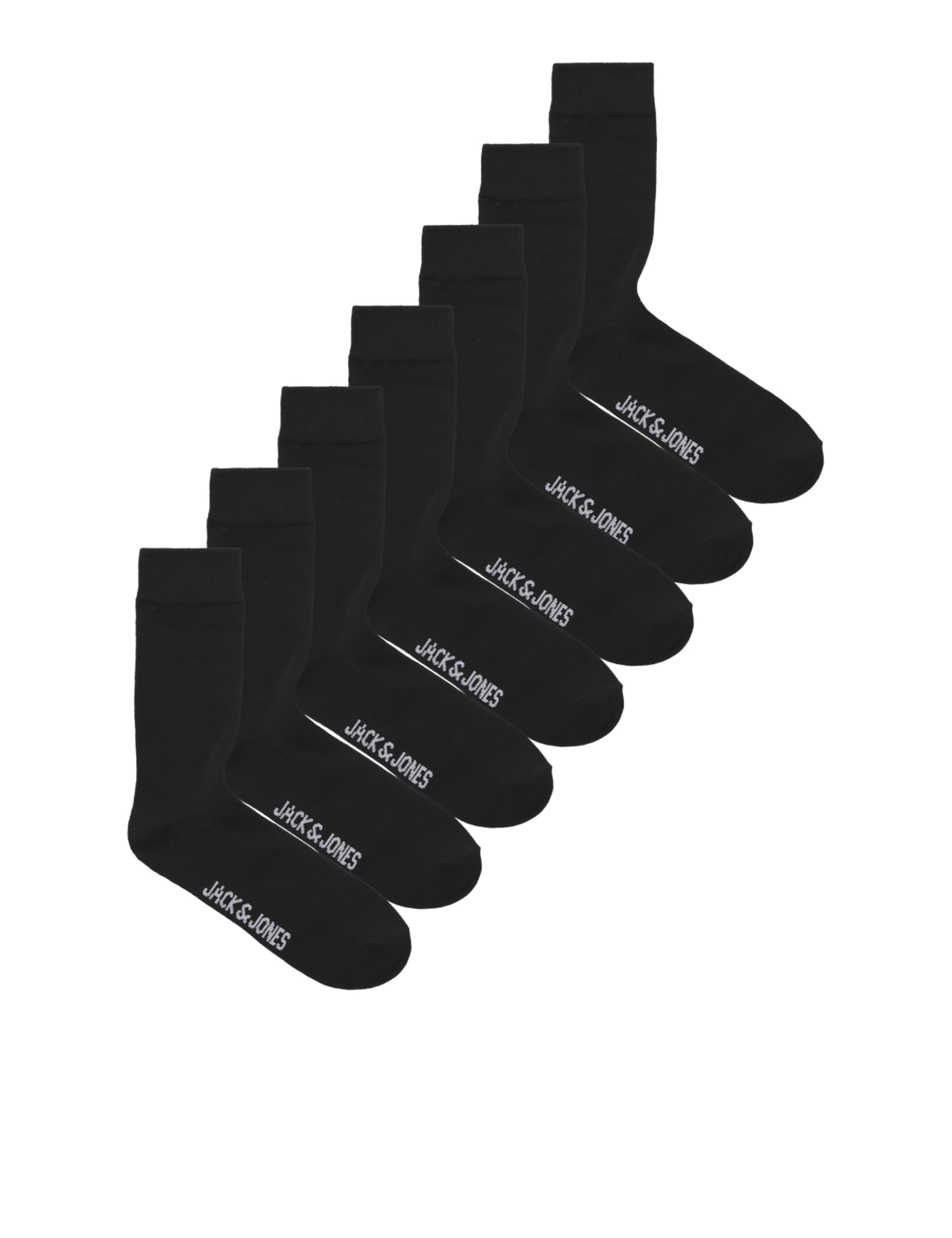 JACK & JONES Jacblack Friday Sock 7 Pack, black, One Size