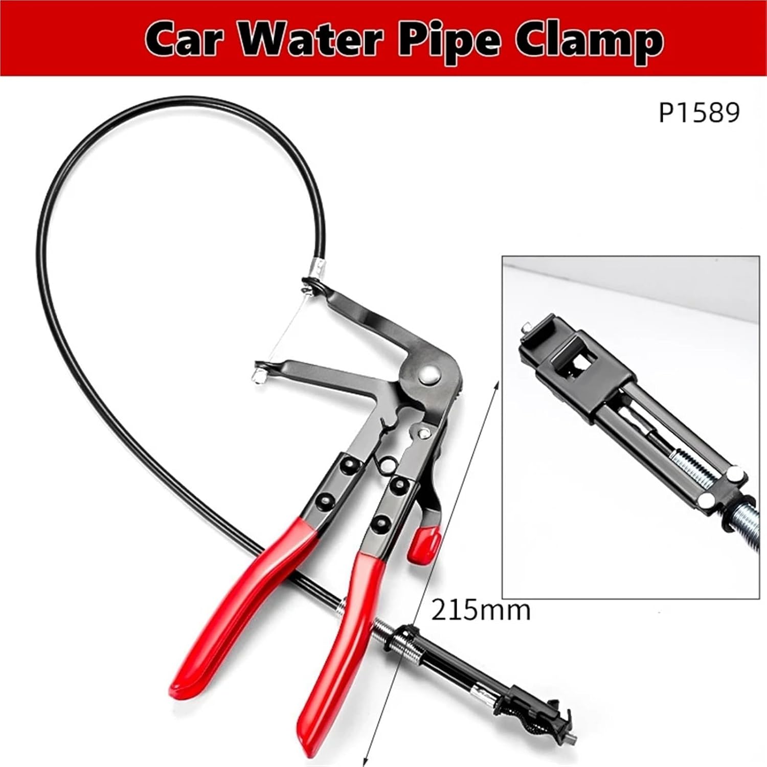 Hose Clamp Pliers, Wire Long Reach Hose Clamp Pliers Set Fuel Oil Water Hose Auto Tools Coolant Radiator Heater and Water Hose(E)