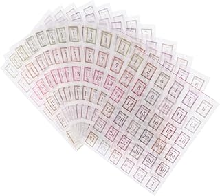 24 Stück Monatliche Planer Aufkleber Selbstklebende Notizbuch Sticker mit Künstlerischen Designs für Journale Scrapbooking und Kalenderorganisation für Persönliche Planung und