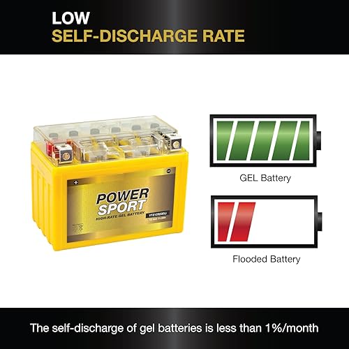 Miniatura 6 de ExpertPower YTZ14S, 12V 11.2Ah GEL VRLA Batería de repuesto Power Sport